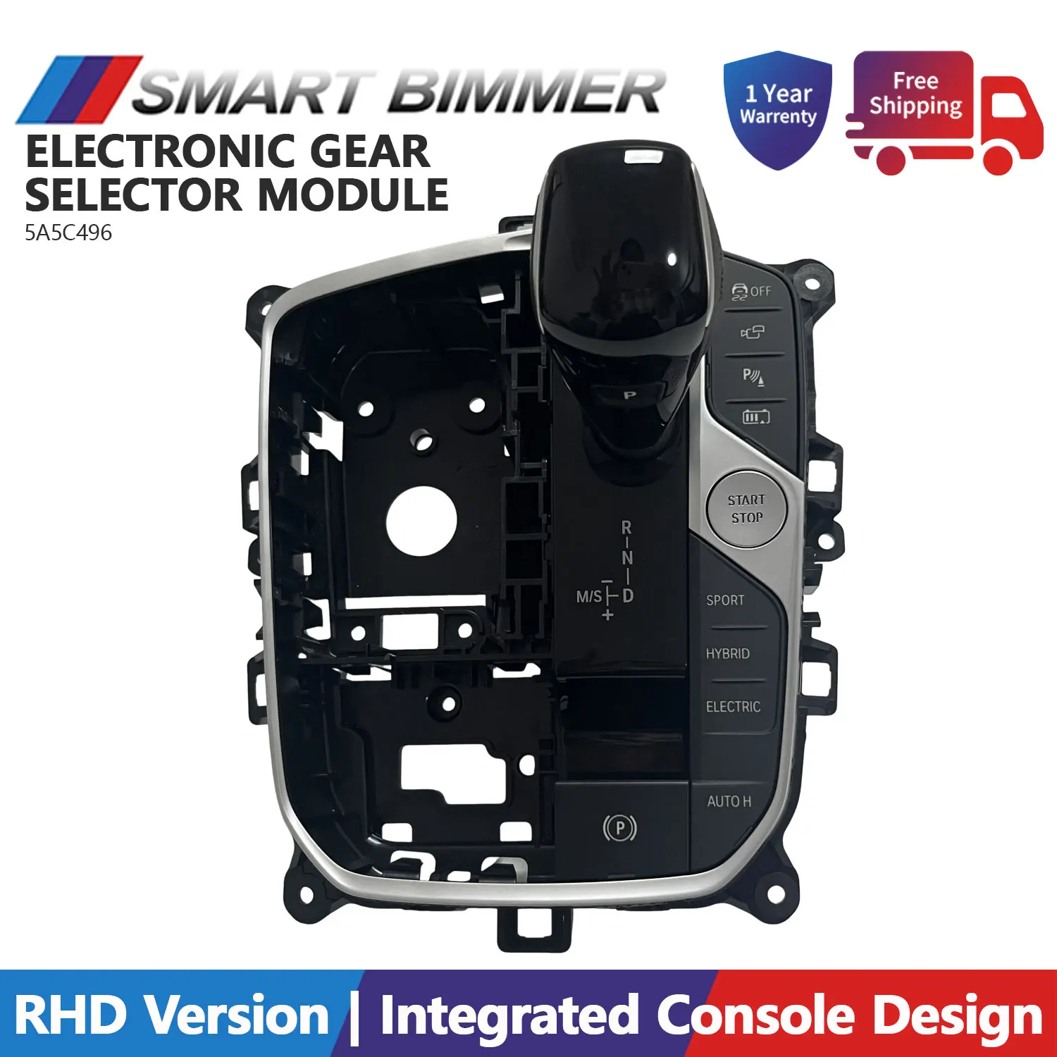 Gear Selector Control Module 5A5C496 for BMW G30 G11 G05 G06 G07 RHD Electronic Shifter Unit