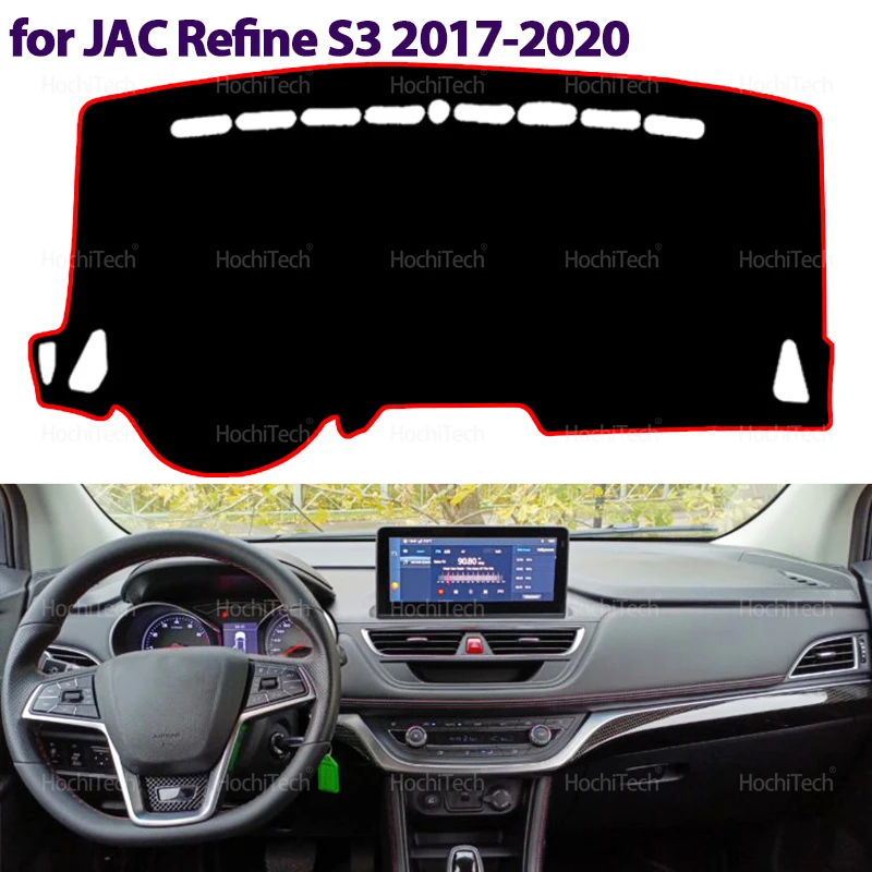 Dashboard Sun Shade Cover for JAC Refine S3 Heyue S30 DR4 EVO4 T50 Sei3 JS3 17-20 Mat Avoid Light Pad Anti-UV Non-Slip Carpet