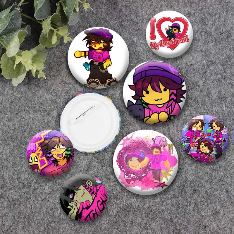 Funny Game R-Regretevator Infected Customizable Brooch Cartoon Role Playing Lapel Pins Cute Badge Jewelry Decor Gift for Friends