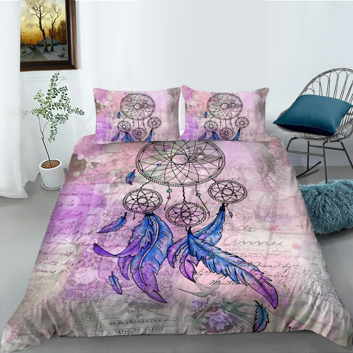 

Home Comforter Cover Set Quilt Cover 3D Luxury Bedding Set Dream Catcher Duvet Cover