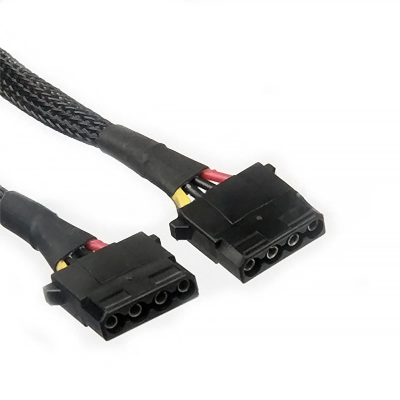 20cm IDE Hard Drive Optical Drive Interface Cable Big 4 Pin 1 In 2 18cm 2 Way 4Pin PSU Power Splitter Cable LP4 Molex 1to2
