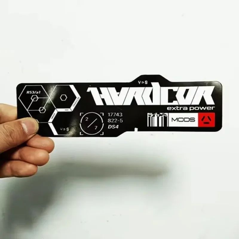 Cyberpunk QR Code Vinyl Sticker, Tech Decal for Motorcycle, Off-Road Car, Glass, Luggage & Auto Styling Decor