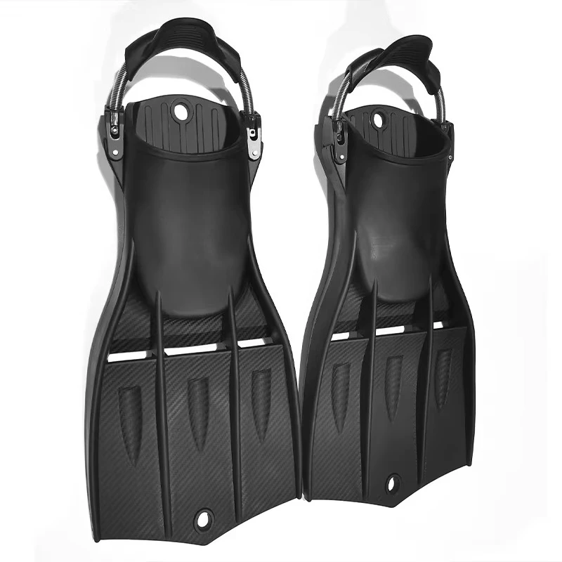 Adjustable open-toed short swimming fins | Buckle non-slip snorkeling diving fins