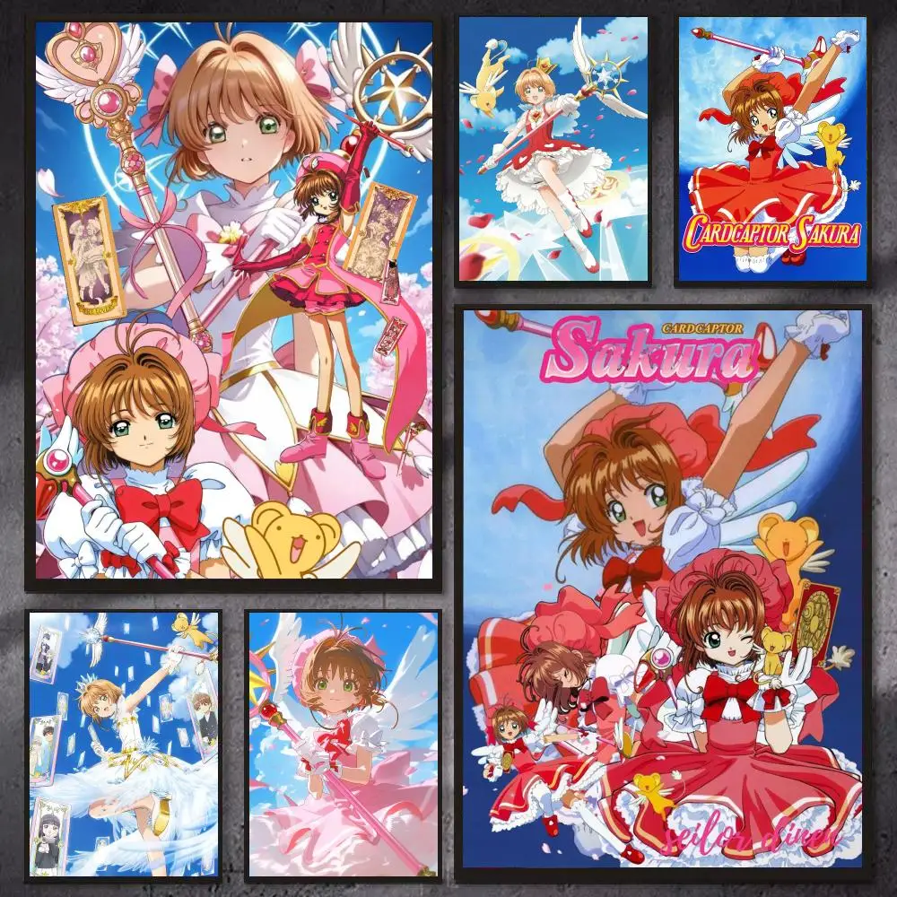 Cartoons C-Cardcaptor Sakura Poster PP Wall Decor Posters Celebrity Art Prints Aesthetic Wall Art Bedroom Office Home Gift