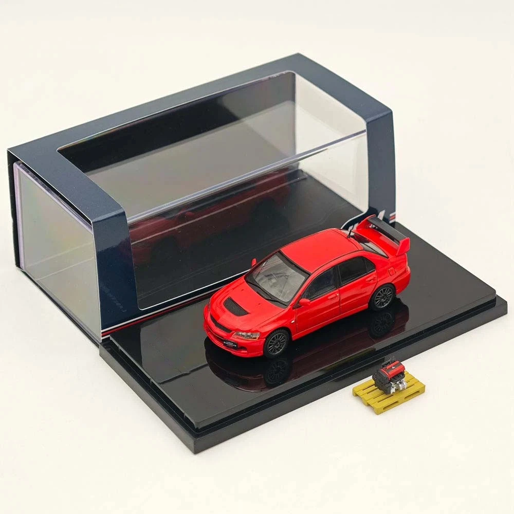 Hobby hj64 1:64 Lancer GSR Evolution IX Evo 9 MR HJ647054 Modèle de voiture miniature en métal moulé sous pression, collection limitée, modèles de véhicules jouets