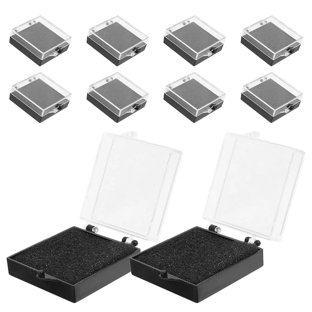 10Pcs Brooch Display Box Multi Compartment Storage Case for Medal Pin Badge Jewelry Collection Organizer Trophy Keepsake Rack