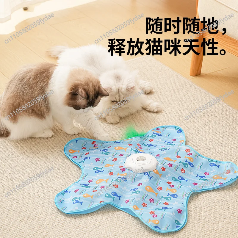 Cat anti-cat scratch hiding toys to relieve boredom cat stick pet toy spinning game