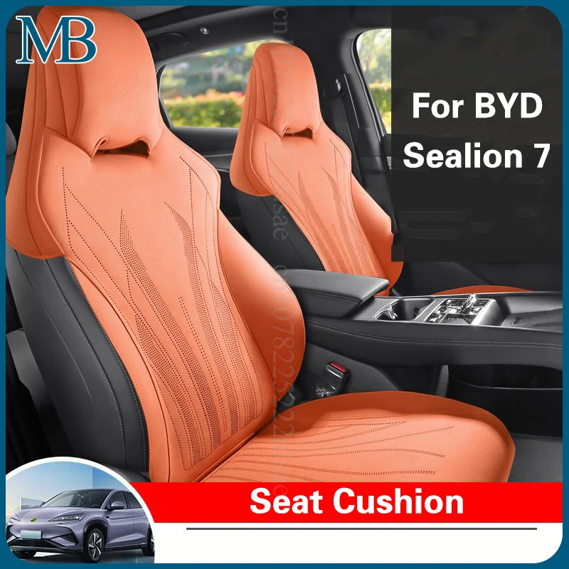 for BYD Sealion 7 2024 2025 Car Seat Covers Cushion Breathable Back Cushion Durable Protective Pad Interior Accessories