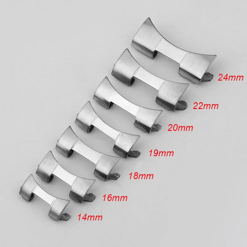 Curved End Adapter for Seiko SKX007 SKX009 Stainless Steel Strap for Rolex Bracelet Link Accessory 12/14/16/18/19/20/22/24mm