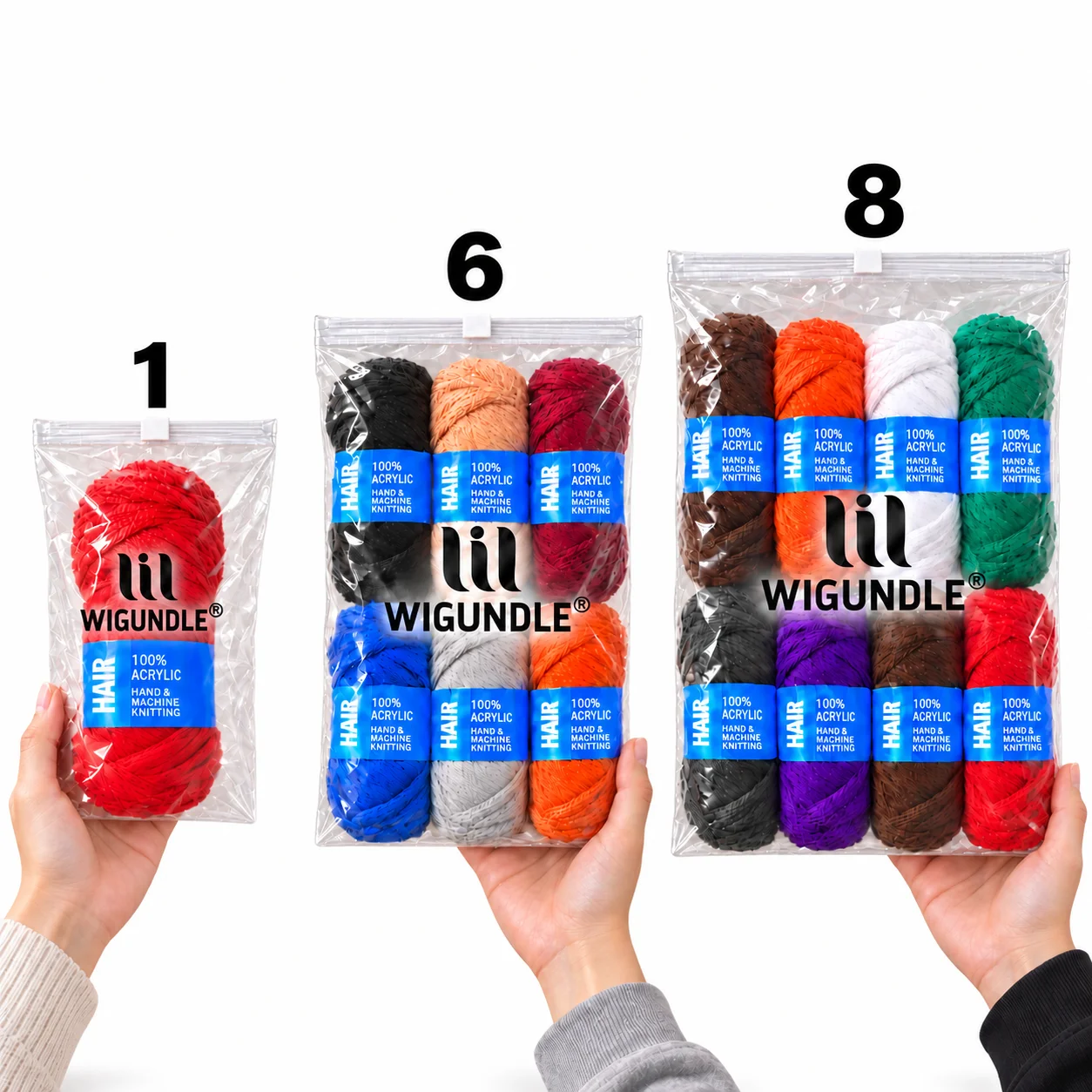 70g 30m Brazilian Wool Hair 100% Acrylic Yarn Soft Synthetic Braiding Hair for Box Braids Passion Twist Soft Locs Multiple Color