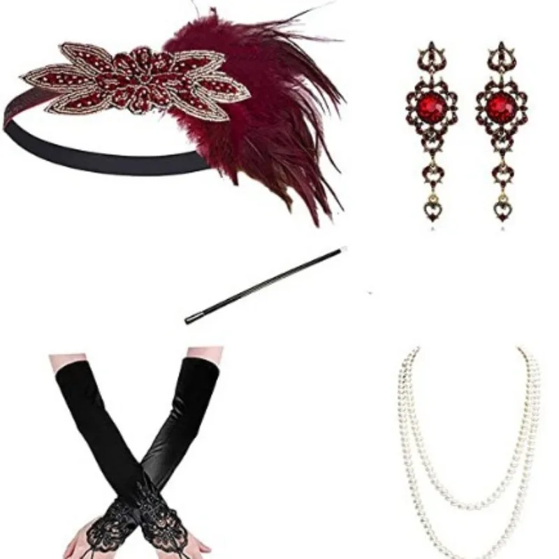 

Masquerade Feather Headpiece Black Elegant Headdress Women Party Headband for Balls