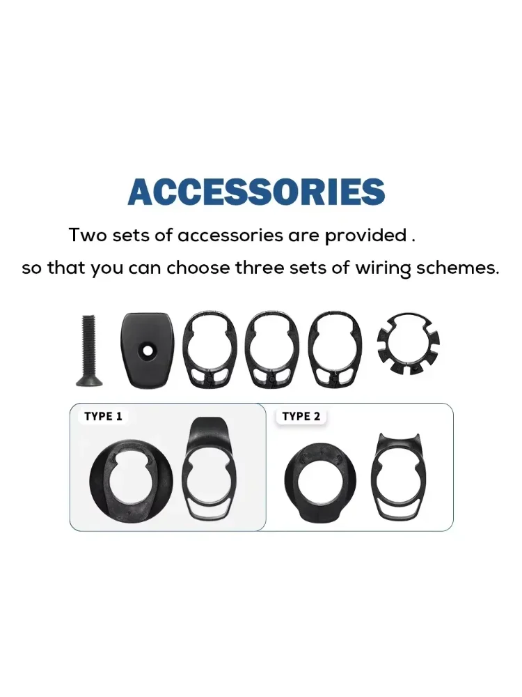 AliExpress NONE Bicycle Handlebar Bowl Set Plastic Washer For 28.6mm Spacers Road Bike Integrated Handlebar Accessories