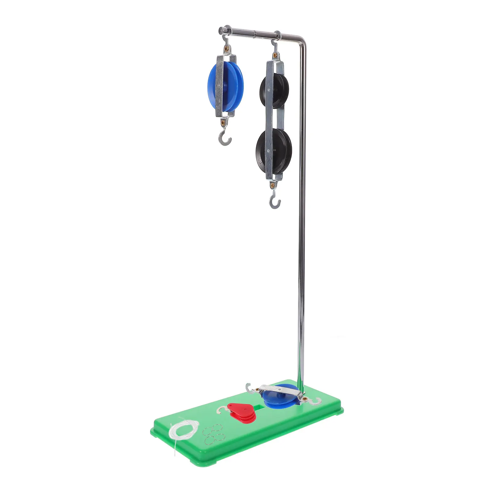1Set Pulley Group Teaching Equipment Sturdy Physics Experiment Pulley Block Stand Science Learning Physics Tool