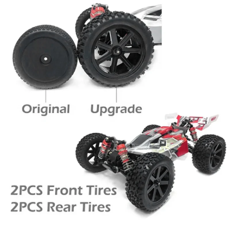 

Superior Quality-Front Rear Tires Wheels Set For Redcat HPI HSP For Traxxas ZD Racing RC Car Upgrade Parts