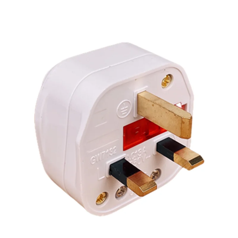 UK 3 Pin Switch 250V 13A AC Power Plug With Switch Male Electrical Socket Fused Connect Cord Overload Protection Adapter