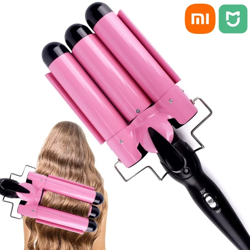 Xiaomi MIJIA Professional Hair Curling Iron Ceramic Triple Barrel Hair Curler Irons Wave Waver Styling Tools Hair Styler Wand