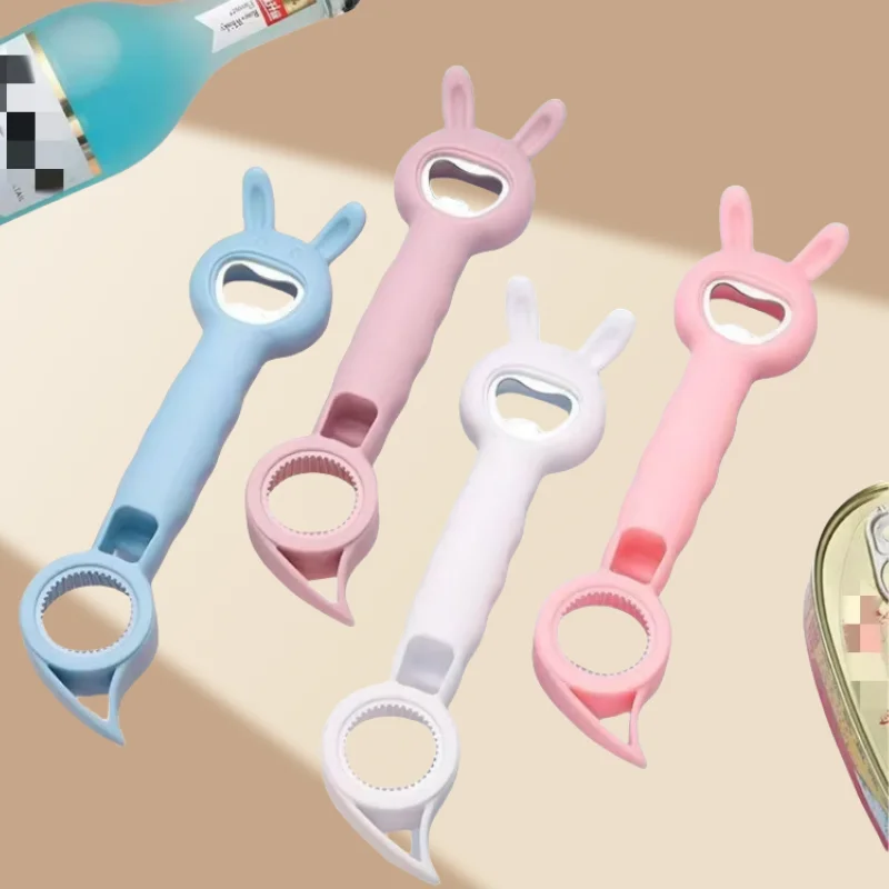 

Multiple colors Cartoon rabbit Bottle Opener Feel Comfortable Rugged And Durable