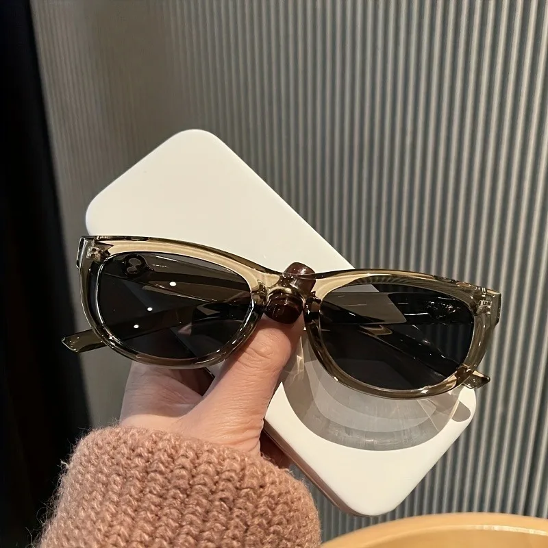 1 Stück Neue Modische Cat-Eye-Sonnenbrille Retro Luxus Unregelmäßige Ovale Damen-Sonnenbrille UV400