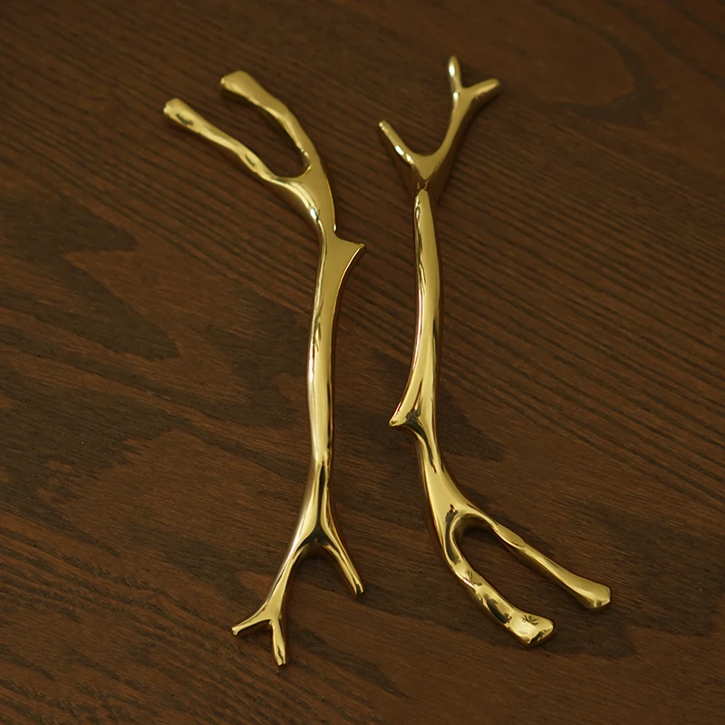 Brass Branch Cabinet Handle Furniture Handle Furniture Hardware
