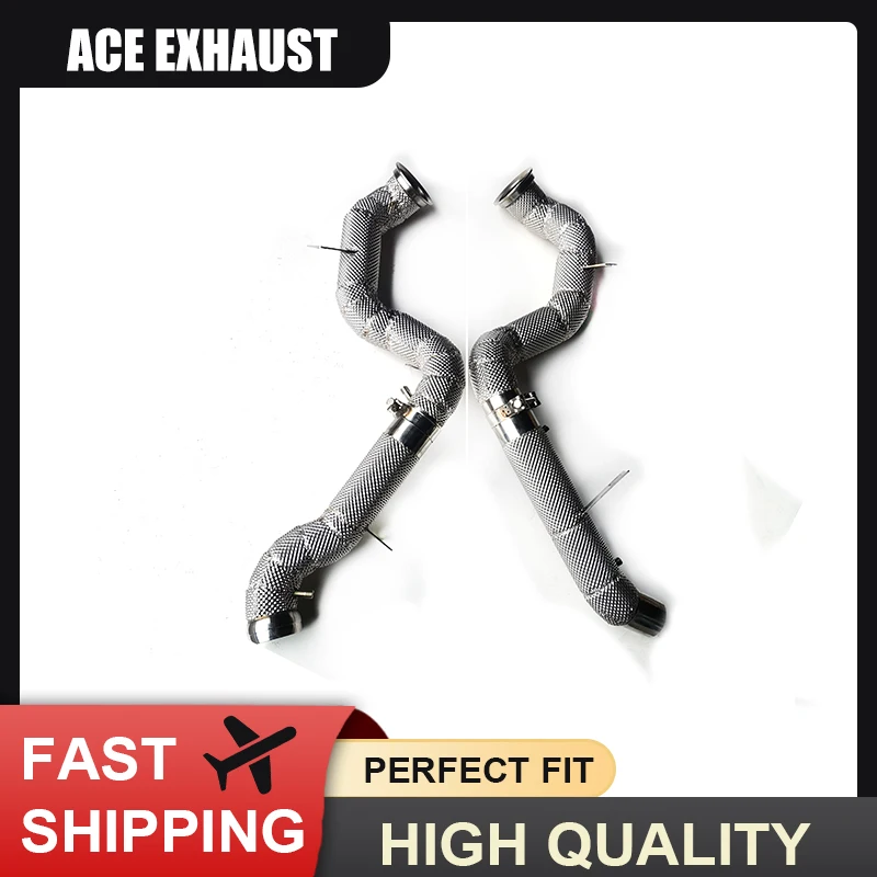 

ACE High Quality SUS304 Exhaust Downpipe for Mercedes Benz GLE63 GLE63S AMG W167 4.0T High Flow Exhaust Header Exhaust Systems