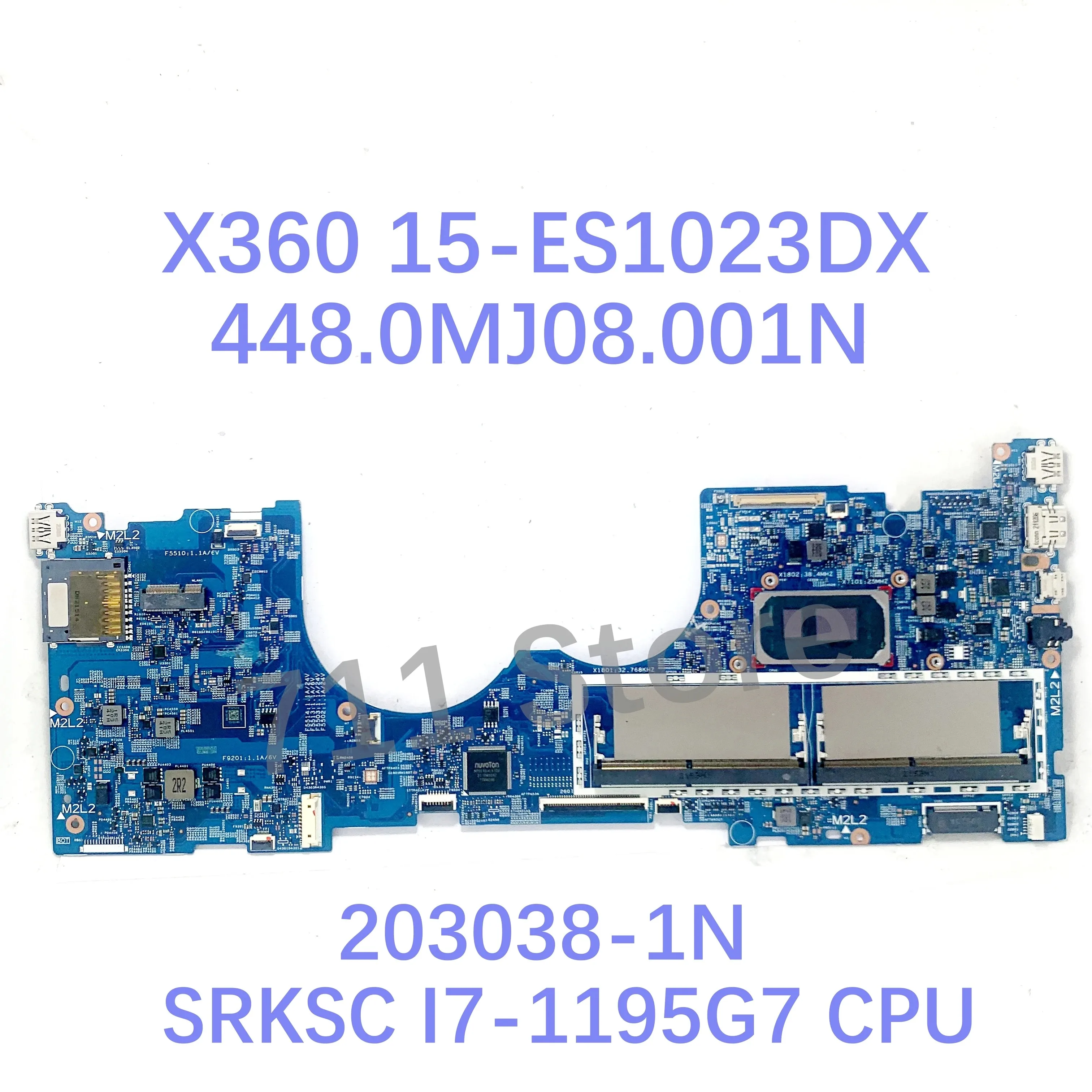 M81421-601 With SRKSC I7-1195G7 CPU For HP X360 15M-ES1023DX 203038-1N 448.0MJ08.001N/448.0MJ09.001N/448.0MJ10.001N 100% Test OK