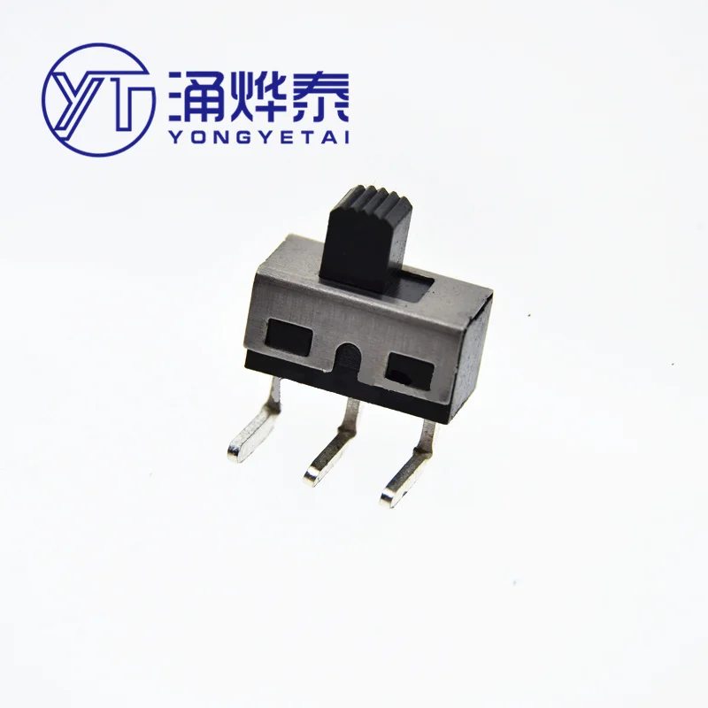 YYT 10PCS SS12D11 toggle switch SS12D06 4.7mm bending foot 2 gear 3 feet high current handle height 5MM