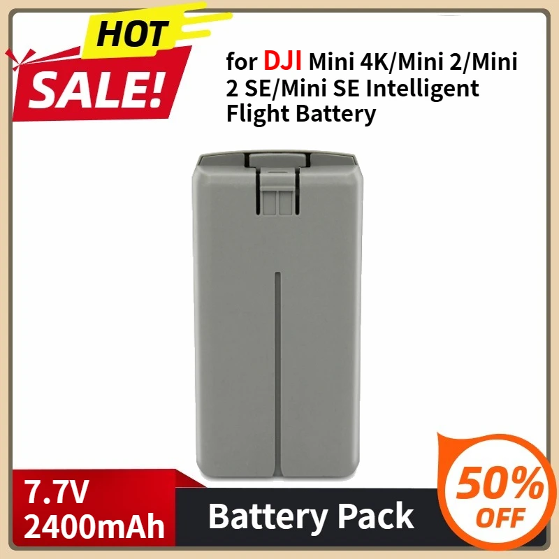 

Drone Battery for DJI Mini 4K/Mini 2/Mini 2 SE/Mini SE Intelligent Flight Battery Accessories 7.7V 2400mAh