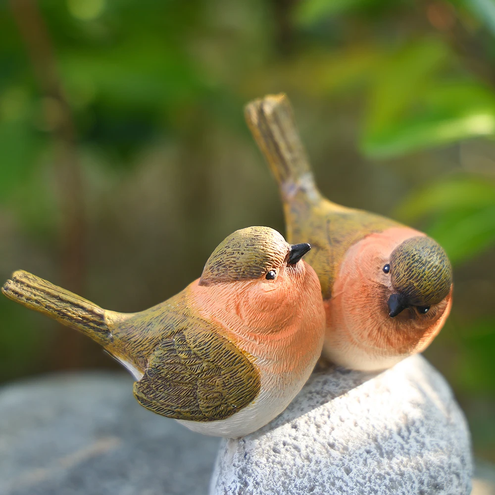 New Arrival: Spring & Summer Bird Resin Ornament Home Courtyard Outdoor Garden Landscaping Decor Resin Craft Garden Decoration