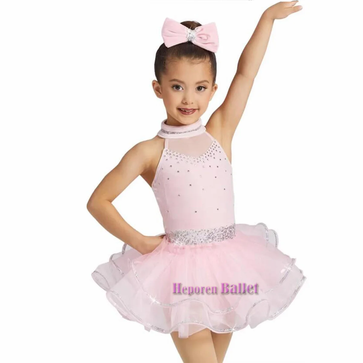 Summer Children'S Exquisite Ballet Canopy Dance Dress Red/Pink/Rose Princess Stage Performance Skirt Discount