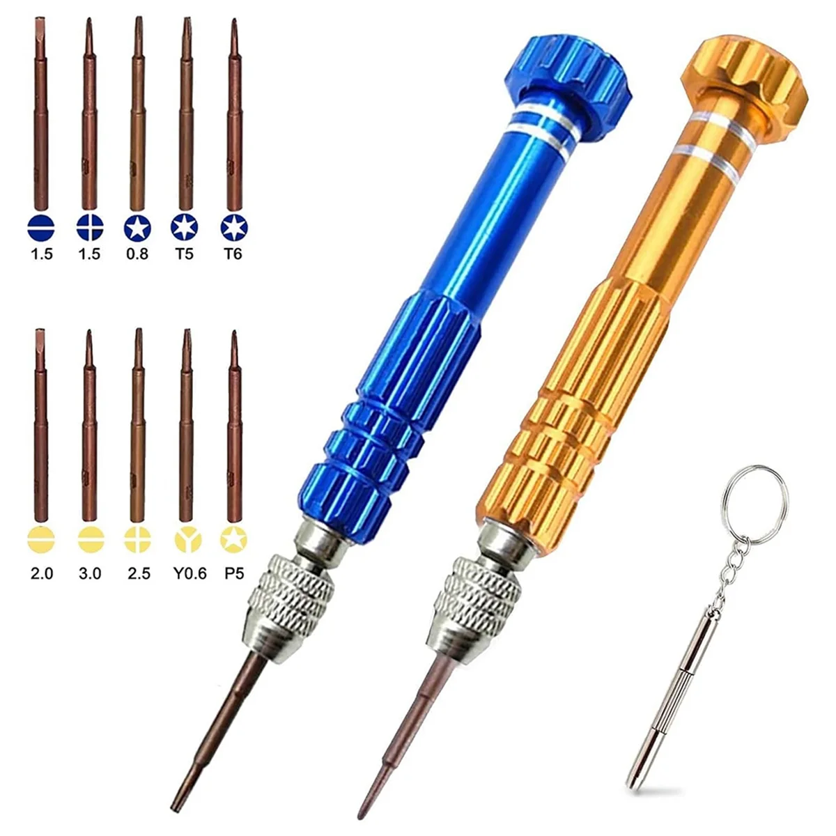 Portable Glasses Screwdriver for Eyeglass Repairing, 13 in 1 Multifunctional Precision Screwdriver Set for Sunglasses