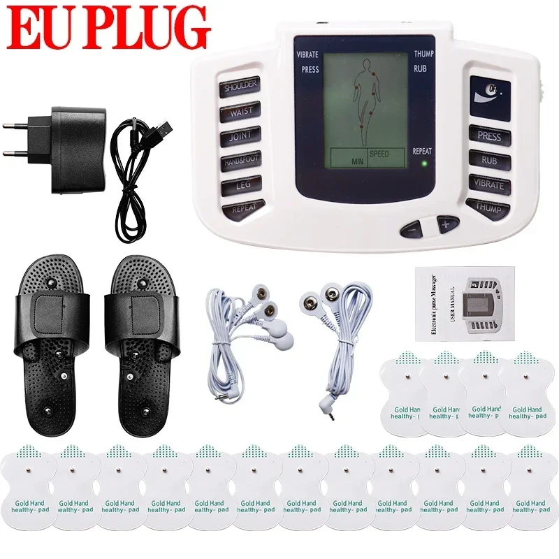 Raiuleko TENS Pulse Body Massager Dual Channel Niederfrequenz-Akupunktur Moxibustion Einheit EMS Muskelstimulator Schmerzlinderung Gesundheitswesen 3