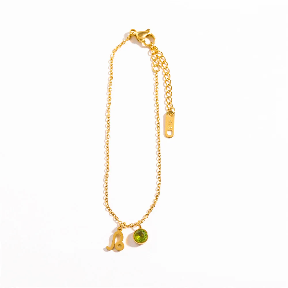 capricorn bracelet 12 Constellation Zodiac Signs Bracelets For Women Men Vintage Gold Color Horoscope Chain Bangle Birthday Part