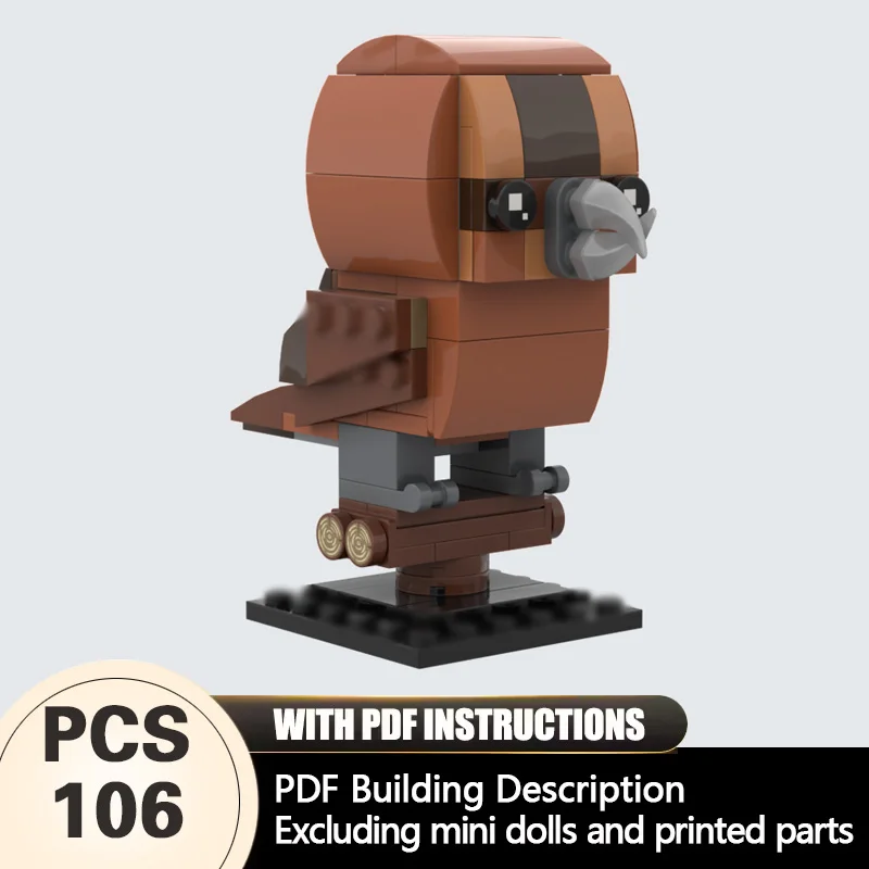 

Creators Animal Series Model MOC Building Bricks Male Crossbill Modular Technology Gifts Holiday Assemble Children Toys Suit