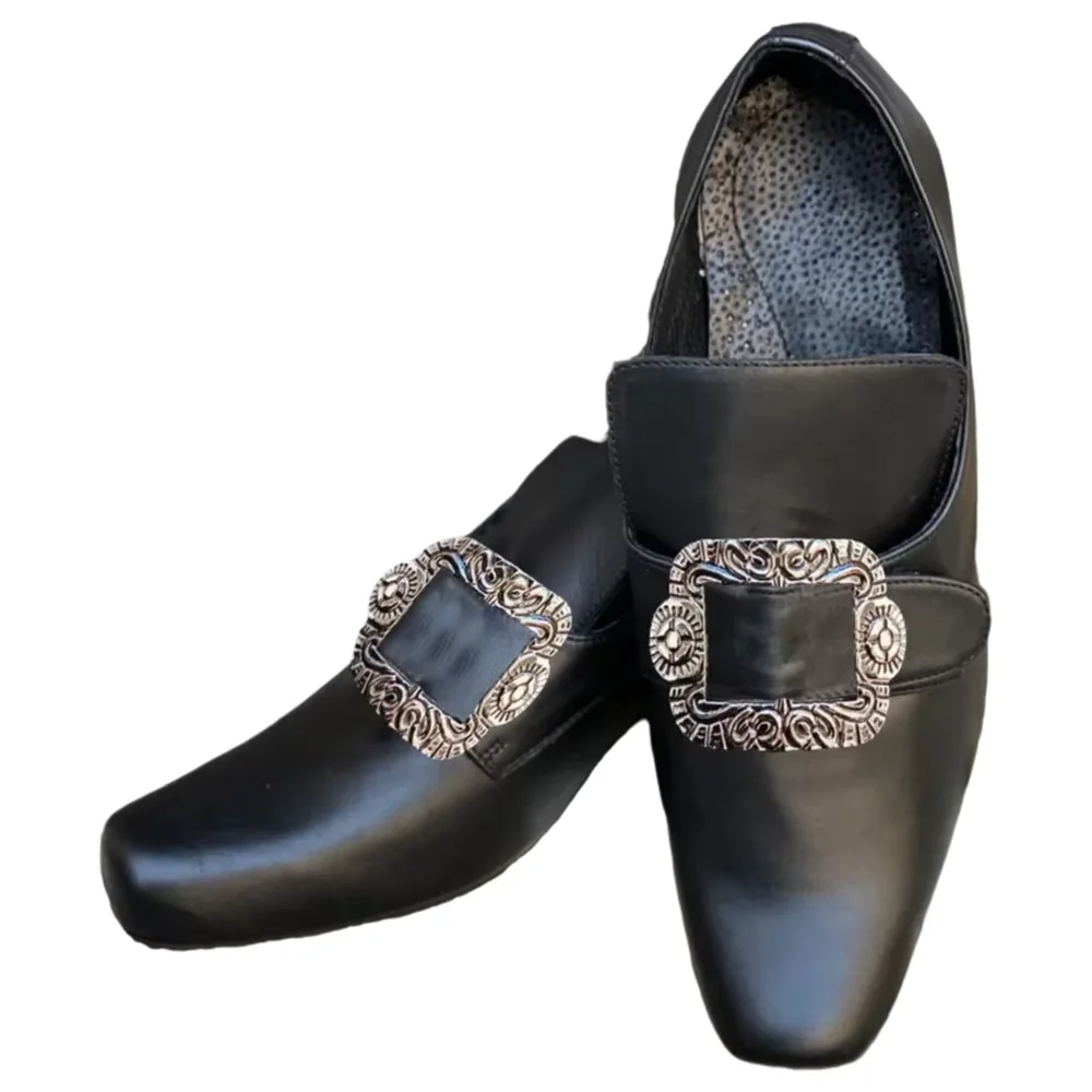 Vintage 18th Medieval Renaissance Cosplay Frock Shoes Noble Men's High Heels Marie Antoinette Male Halloween Fancy Party shoe