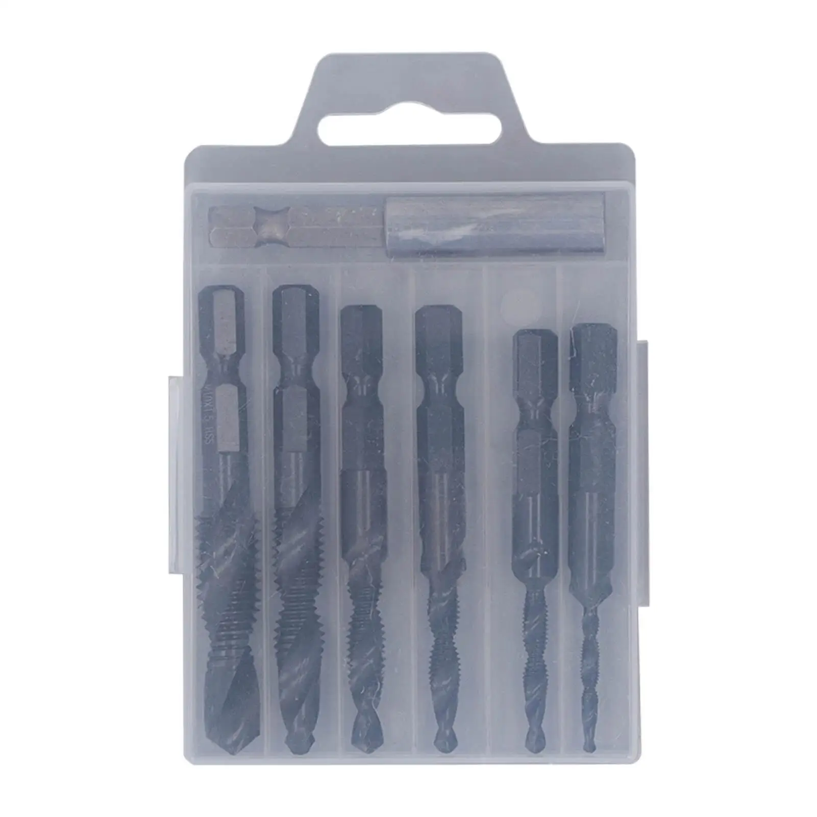 

High Speed Steel Tap Drill Bit Set M3 M4 M5 M6 M8 M10 Hex Shank Anti Oxidation for cast Iron