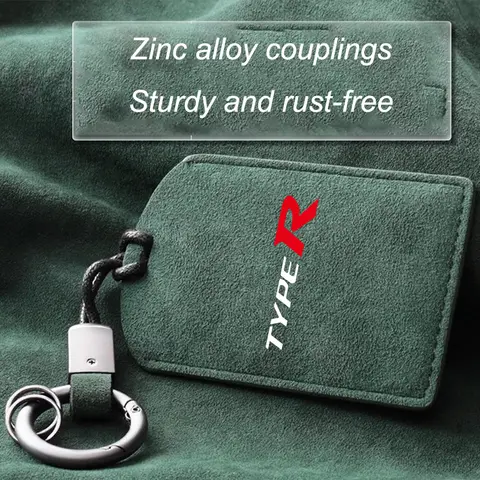 होंडा टाइप आर टाइप एस सिविक FK8 FK2 FN2 EP3 के लिए साबर लेदर कार NFC कार्ड कुंजी कवर फ़ॉब केस प्रोटेक्टर होल्डर शेल ऑटो कीचेन 10 best sales fn2 प्रकार r - №1