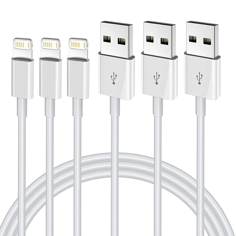 USB Lightning Cable MFI Certified Original Iphone Cord Fast Charging Wire Data Line for Iphone 14 Pro 13 12 11 X 8 7 6 5 SE Ipad