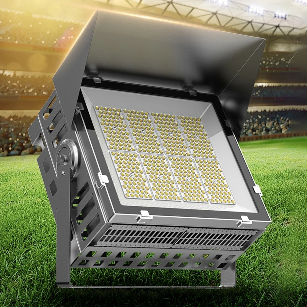 LED Stadium Light 600W High Power IP65 Waterproof Square Flood Light for Sports Center Football Field Stadium Lighting