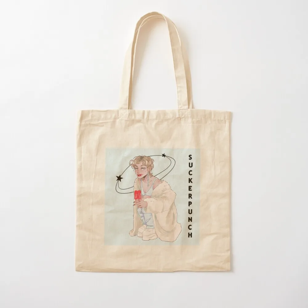 suckerpunch Tote Bag Handbags tote bags aesthetic Cloth bag reusable shopping bag