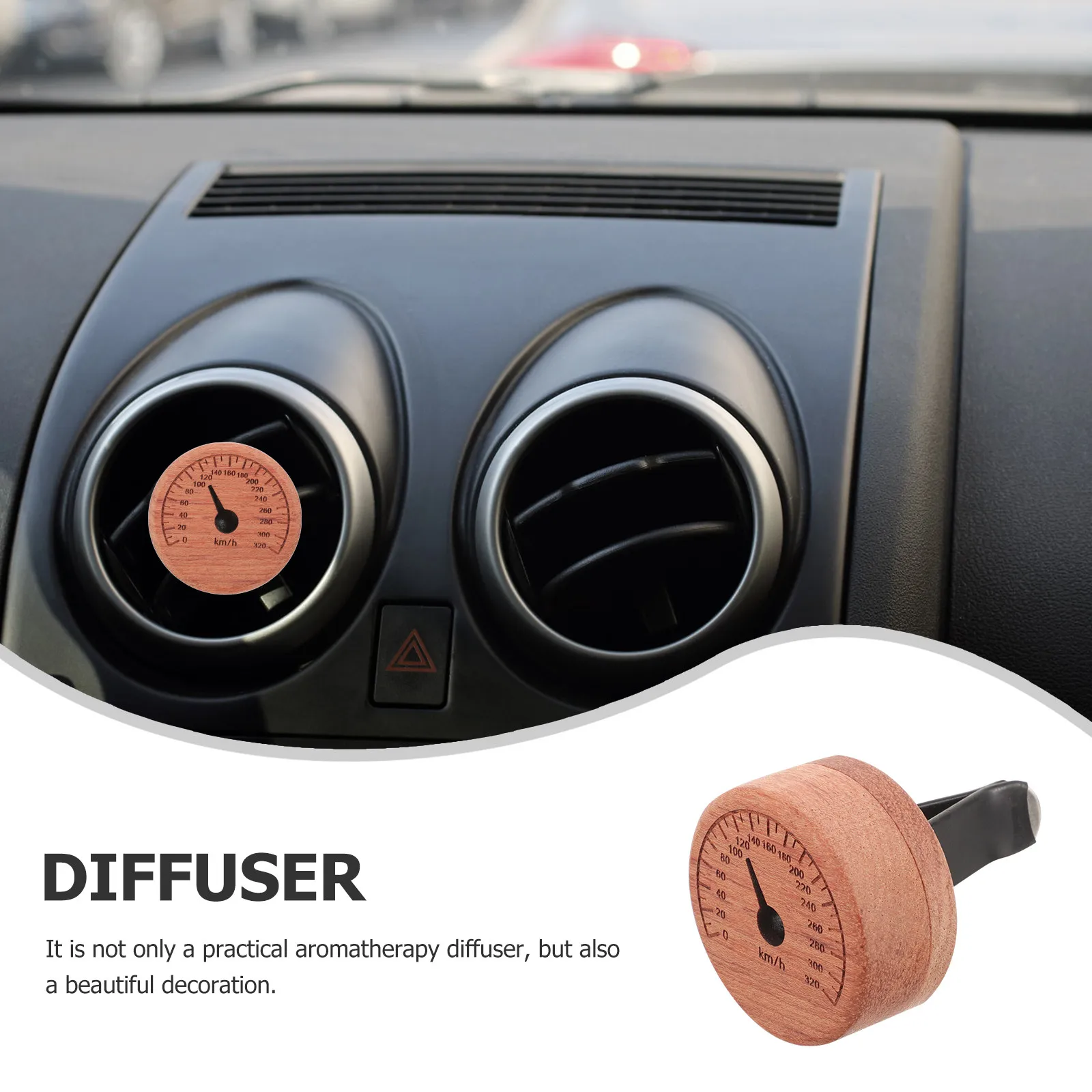 Small Portable Wooden Car Diffuser Handmade Exquisite Craftsmanship Essential Oil Aromatherapy Fragrance Diffuser Decor