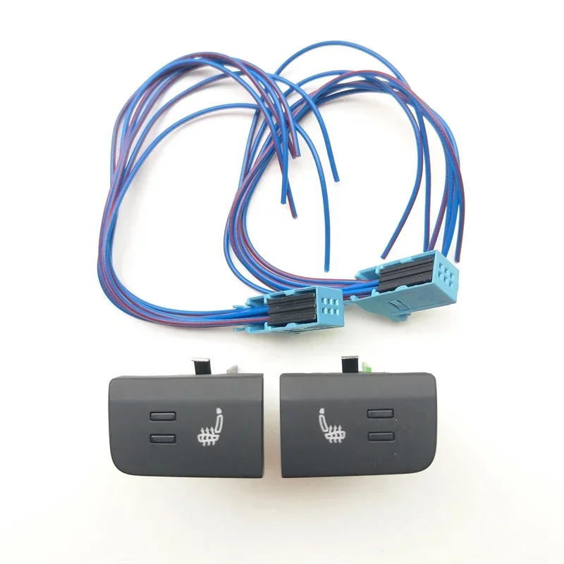 Car Seat Heater button heating Switch Control with Wiring harness For Volkswagen VW Polo 6R 6C 2011 2012 2013