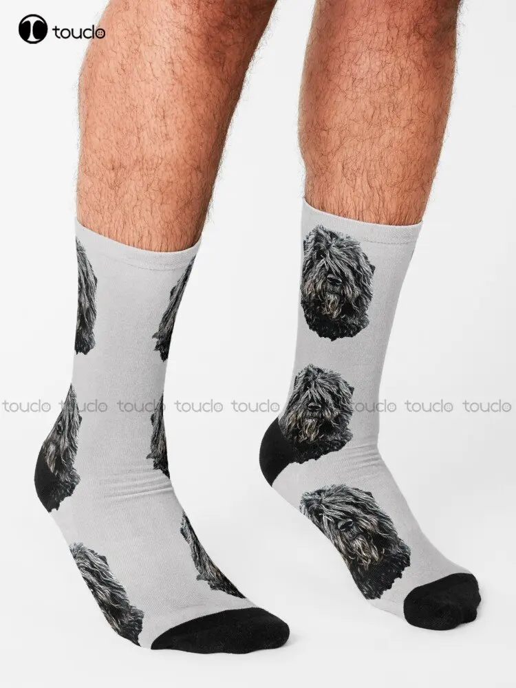 Bouvier Des Flandres A Stunning Dog Breed Socks Workout Socks Women Personalized Custom Unisex Adult Teen Youth Socks Streetwear