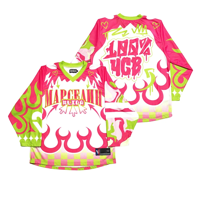 

Марселин Gothic Long Sleeves T-shirt Men Women Y2K Streetwear Casual Baseball Jersey Casual Top Oversized Retro Classic Clothing