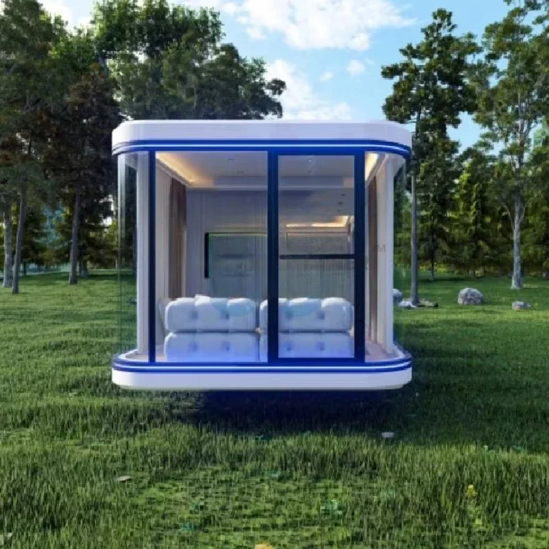 Commercial Space Container Mobile Capsule Hotel Waterproof Steel Structure Capsule House with Steel Frame