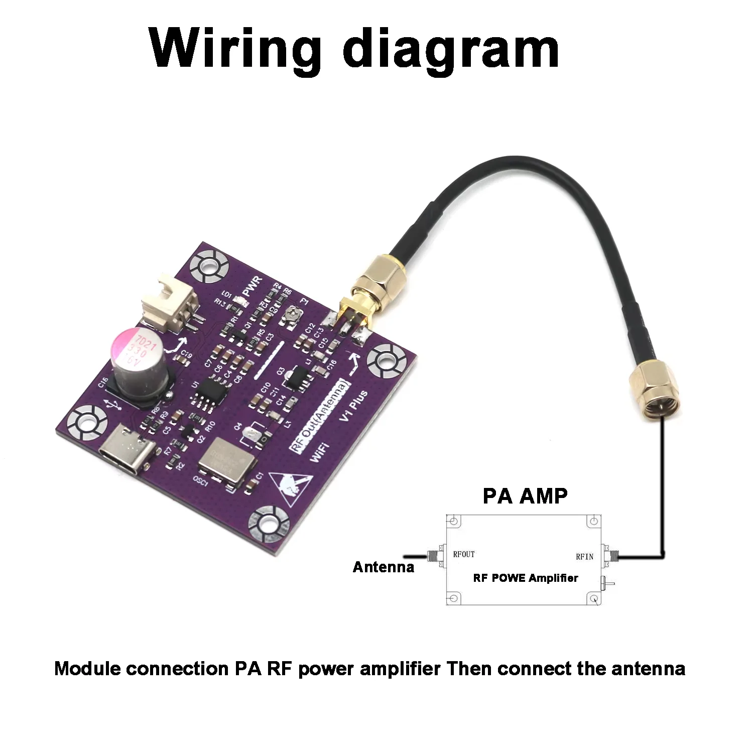USB VCO Source 433M-5.8G RF Generator Board 868M 915M 2.4G 5.8G for FM Radio WiFi BT Walkie-talkie Wireless Communication Signal