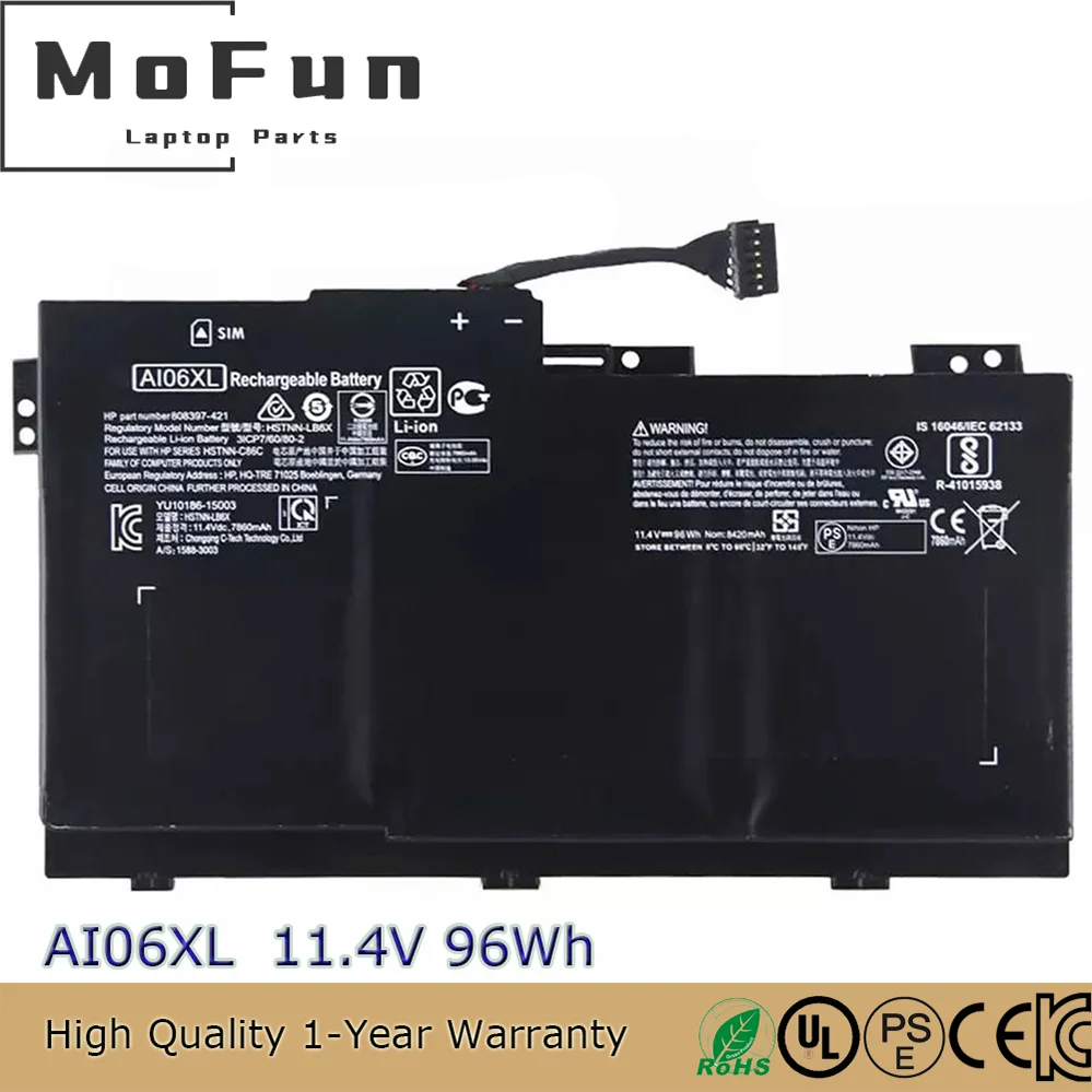 NEW Genuine AI06XL Battery for HP ZBook 17 G3 808451-001 HSTNN-C86C HSTNN-LB6X