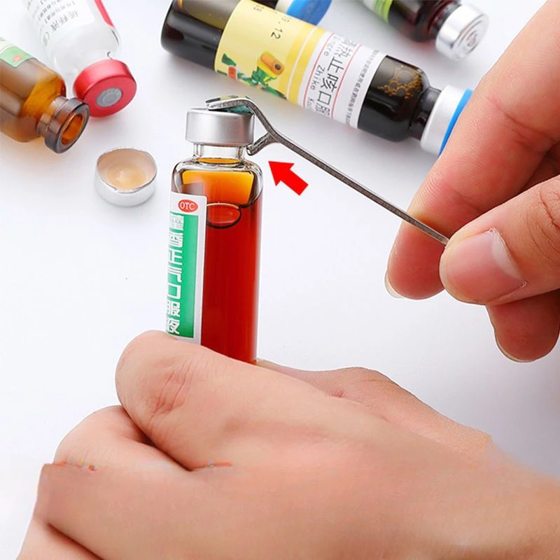 Dental Stainless Steel Opener Oral Liquid  Bottle Creative Beer Bottle Portable Penicillin Pill Opener Cap Tools Dentist Supply