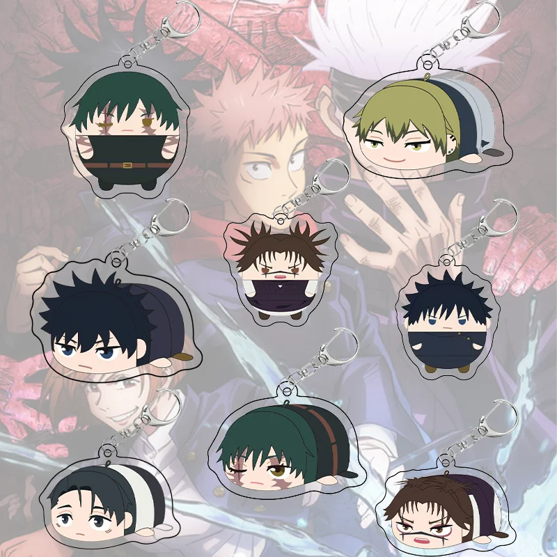 

Acrylic Key Chain for Jjk Choso Yuji Itadori Kento Nanami Yuta Okkotsu Maki Zenin Anime Trinket Car Key Pendant Fan Gifts