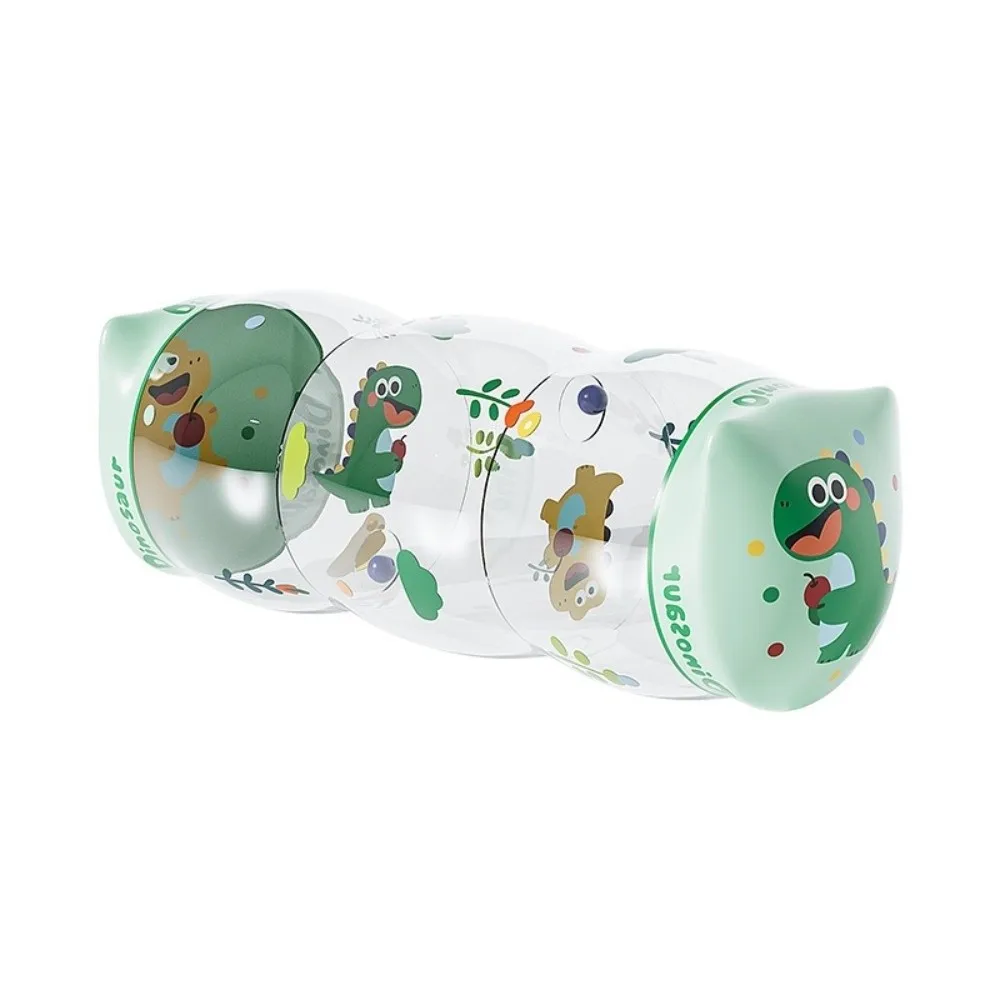 Inflatable Crawling Roller Toy Foldable Lightweight Infant Tummy Time Roller Montessori Educational Rolling Rattle