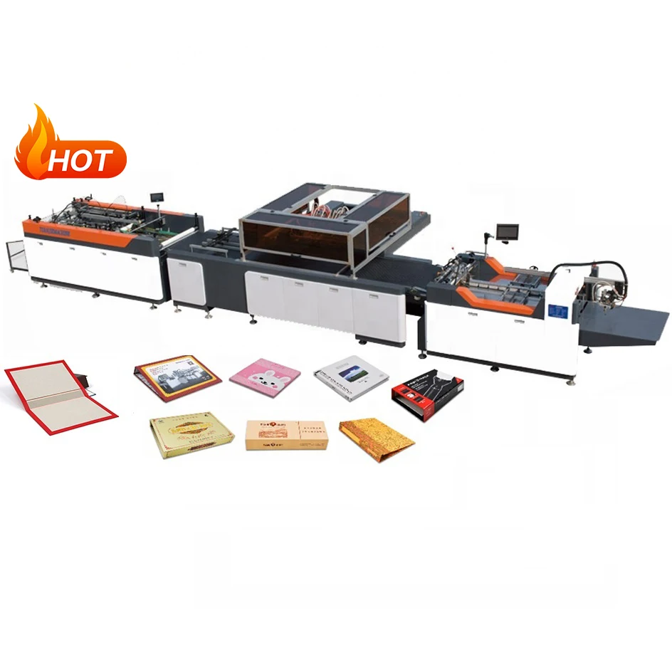 Fully Automatic Hardcover Making Machine Hardcover Case Maker Machine Book Album Calendars Box Notebook Cover Making Machine